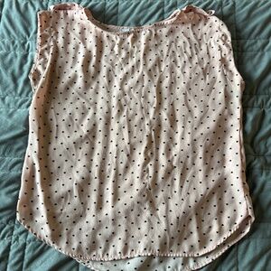 Iris L Pink with Black Hearts Blouse